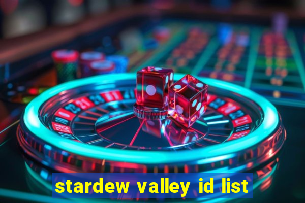 stardew valley id list